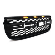 Black F Style Grill With Amber LED fits Ford Ranger Next Gen T9 2022- XL XLS