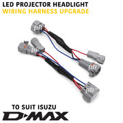 Projector Headlight Plug 'N' Play Wiring Adapter Harness fits Isuzu DMAX RG  20 - 24