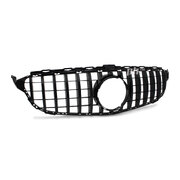Gloss BLACK GT Style Grill fits Mercedes Benz C Class W205 2014 - 2018