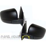 Door Mirrors PAIR Black Electric fits Ford Ranger PX Ute 2011 - 2020