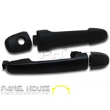 Door Handle PAIR Front Outer Black Fits Toyota HILUX Ute 05-11 