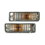 Indicator Bar Blinker Lights PAIR Crystal Clear Fits Toyota Hilux 88-97
