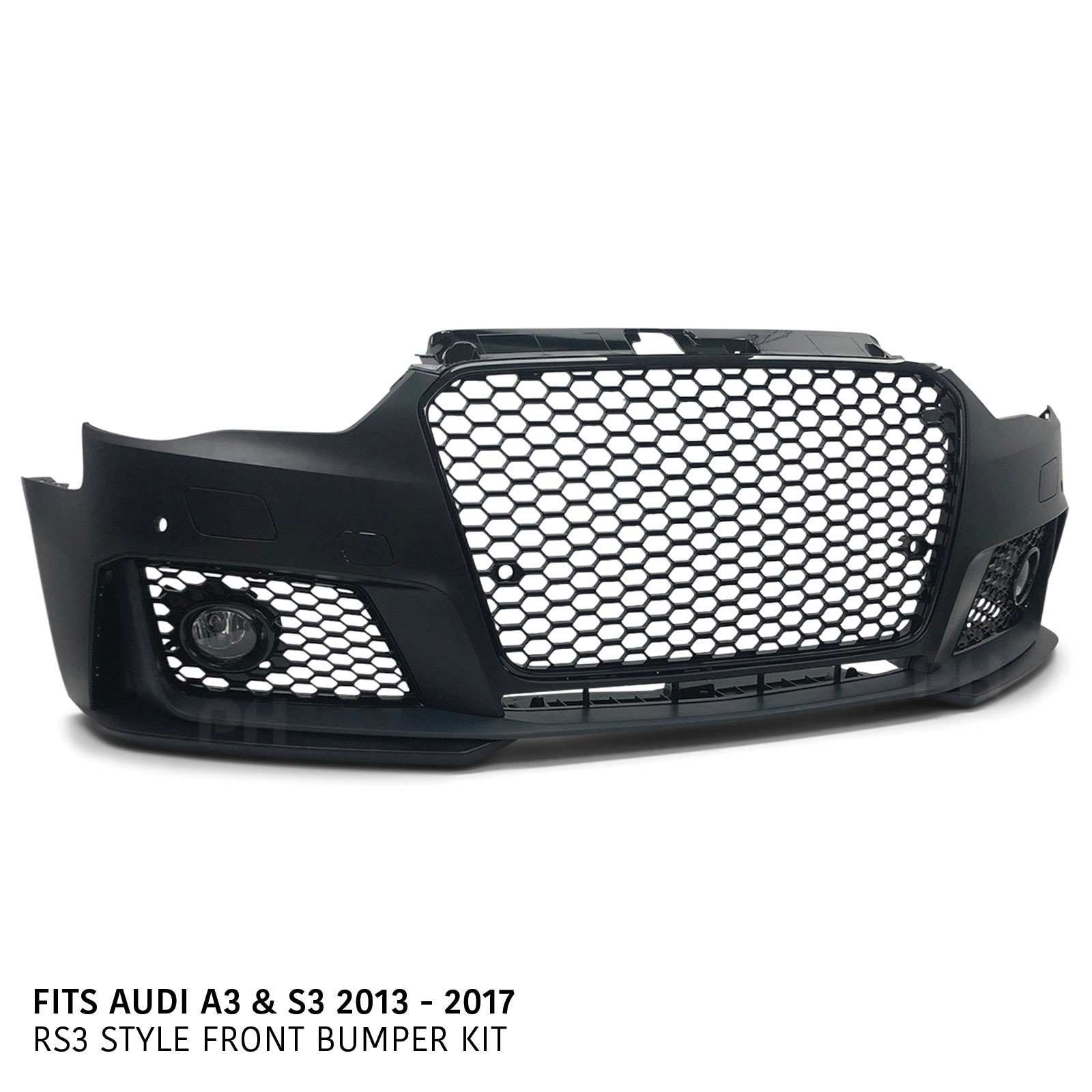 Upgrade Front Bumper Bar Grill Kit RS3 Style Fits Audi A3 S3 8V