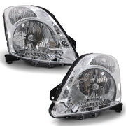 Headlights Chrome PAIR fits Suzuki Swift EZ 2005 - 2010