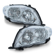 Headlights PAIR fits Toyota Corolla ZRE152 Sedan 03/2007 - 04/2010