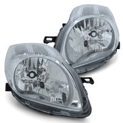 Headlights PAIR fits Toyota Yaris Hatch 08/2008 - 08/2011