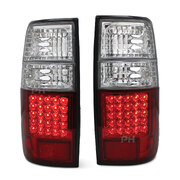 Tail Lights LED Red & Clear fits Toyota Landcruiser 80 Series 1990 - 1997