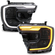 Headlights Sequential Black Projector LED DRL fits Ford Ranger Next Gen T9 XLT Sport Platinum 2022-