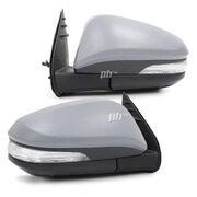 Door Mirrors PAIR Primed Electric Auto Fold Fits Toyota Hilux N80 15 - 21 SR5
