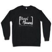 Panel House Still Runnin' THE GAME Jumper - Charcoal With Grey Letters