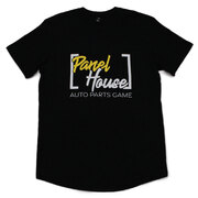 Panel House Merch Still Runnin' THE GAME T-Shirt - Black With Yellow Letters