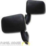 Door Mirrors PAIR Skin Mount Black Fits Toyota Hilux 01-05 2WD 4WD