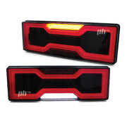 Tail Lights LED Black Smoked fits Toyota Hilux N70 2005 - 2015