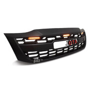 Grill Satin BLACK GR Style With LED Fits Toyota Hilux N70 2011 - 2015