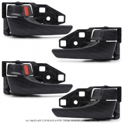 Door Handle Black Inner SET Fits Toyota Hilux N80 2015 - 2024 SR TRD ROUGE RUGGED