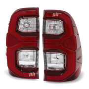 Tail Lights PAIR LED DRL Fits Toyota Hilux N80 SR5 2020 - 2024