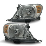 Headlights PAIR Amber ADR Fits Toyota Hilux SR SR5 Workmate GGN KUN TGN 05 - 08