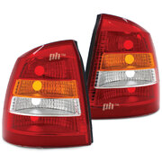 Tail Lights PAIR Clear fits Holden Astra TS Sedan & Convertible 1998 - 2004