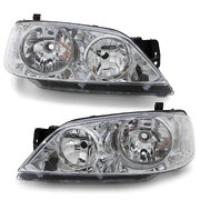 Headlights Chrome PAIR fits Ford Falcon BA & BF Series 1 XT 2002 - 09/2006