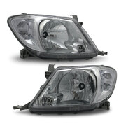 Headlights PAIR Clear Fits Toyota Hilux N70 GGN KUN TGN 08/2008 - 04/2011