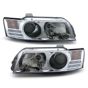 Headlights Chrome Projector PAIR fits Holden Commodore VZ Berlina 04-06 LH + RH