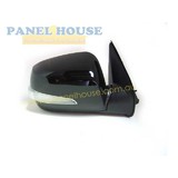 Door Mirror RIGHT Electric Black With Blinker fits Holden Rodeo RA 06-08