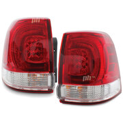 Tail Lights PAIR Fits Toyota Landcruiser 200 Series 2007 - 2012 GX GXL VX Sahara