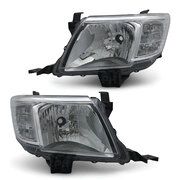 Headlights PAIR Fits Toyota Hilux N70 2WD 4WD 06/2011 - 03/2015