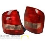 Tail Lights PAIR PINK Lens Type fits MAZDA 323 BJ Protege 02-03 Sedan 