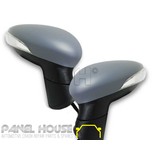 Door Mirrors PAIR With Blinker Light & Cover fits Ford Fiesta WS & WT 08-13