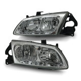 Headlights Dual Reflector PAIR Fits Nissan Pulsar N16 00-03 Hatch Sedan PR