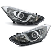 Headlights PAIR fits Hyundai i30 GD 5 Door Hatch 2012 - 2017