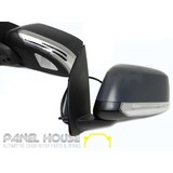 Door Mirror LEFT Primed AUTO FOLD Heated Puddle Light fits Nissan NAVARA D40 07-14 