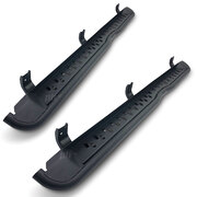 Steel Side Steps Black PAIR Heavy Duty fits Nissan Navara D23 NP300 RX DX ST ST-X 15-