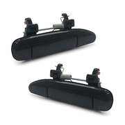 Door Handles PAIR Black Exterior Outer Fits Nissan GU Patrol 97-04 Wagon LH+RH