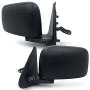 Door Mirrors PAIR Black Electric Fits Nissan Patrol GU Wagon 1997 - 2004