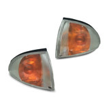 NEW Proton Satria M21 Indicator Corner Lights PAIR 1996-2005 Chrome Style Set