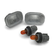 Indicator Guard Repeater Light Flasher PAIR With Bulbs Fits Toyota Hilux 05-14