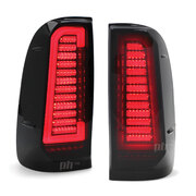 Upgrade Black Smoked LED Tail Lights Sequential PAIR Fits Toyota Hilux N70 05-14