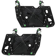 Window Regulators PAIR Front with Panel fits Volkswagen Golf 6 Hatch 2008 - 2013