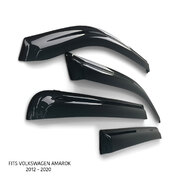 Weather Shield Window Visors SET 4 Piece Fits Volkswagen Amarok 2011 - 2020
