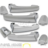 Door Handle SET Outer Chrome 1 KEYHOLE Fits Toyota Hilux 05-11 