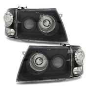 Black Performance Headlight & Corner Light SET Fits Toyota Hilux SR5 2001-2005 
