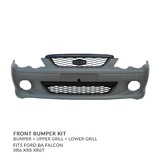 Front Bumper Bar + Grilles fits Ford BA Falcon XR6 XR8 XR6T