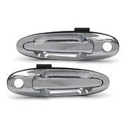 Door Handles PAIR Front Outer Chrome Fits Toyota Landcruiser 100 Series