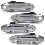Door Handle FULL SET Front + Rear Outer Chrome Fits Toyota Landcruiser 100Series