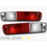 NEW Mitsubishi Pajero NP Wagon '02-'06 Rear LH+RH Tail Lights In Bumper Bar PAIR