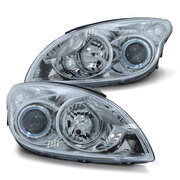 Headlights Chrome PAIR fits Hyundai i30 2007 - 04/2010