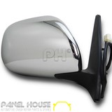 Door Mirror RIGHT Chrome Electric Fits Toyota Landcruiser Prado 120 Series