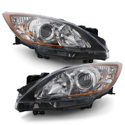 Headlights PAIR Fits Mazda 3 BL Sedan & Hatch 04/2009 - 12/2013